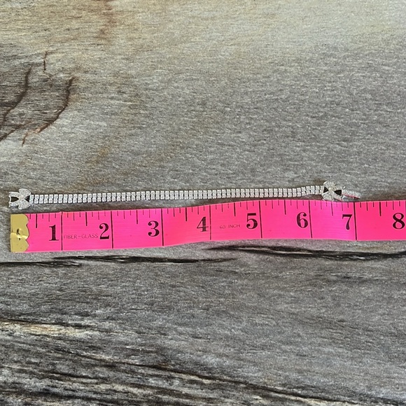 Silver CZ bracelet. Stamped 925
7 inches in length - Picture 5 of 5